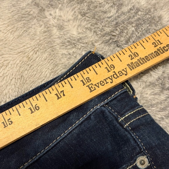 American Eagle Artist Jeans Womens 16 Blue Bootcut Flare Super Stretch Denim - Picture 8 of 12